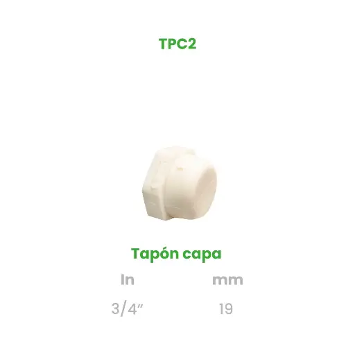 [TPC2] TAPON CAPA DE 3/4"