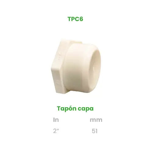 [TPC6] TAPON CAPA DE 2"