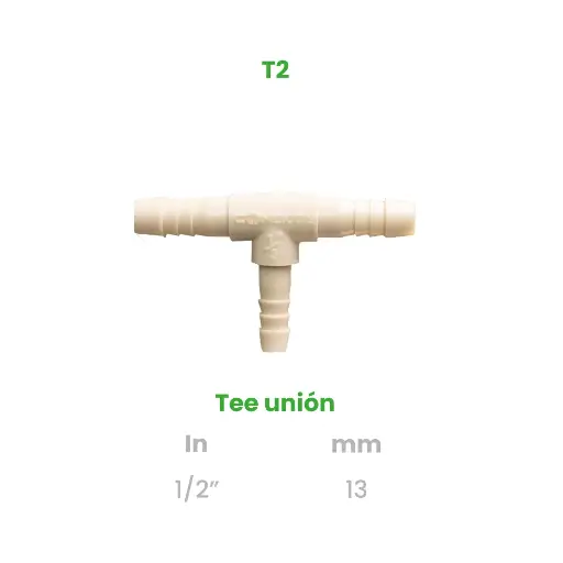 [T2] TEE UNIÓN DE 1/2"