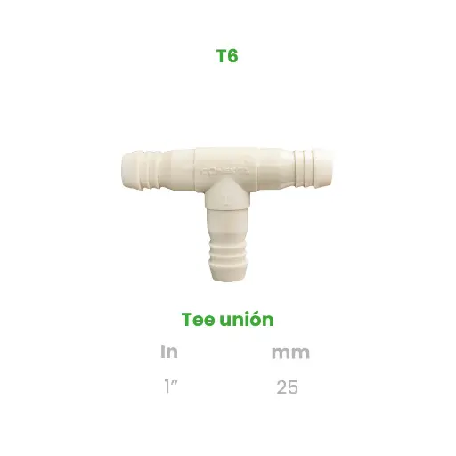 [T6] TEE UNIÓN DE 1"