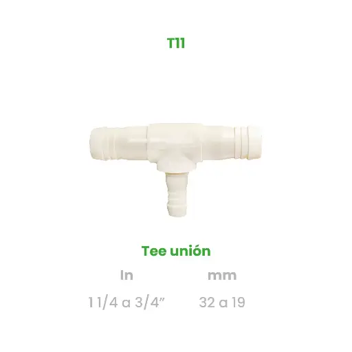 [T11] TEE UNION DE 1 1/4 A 3/4"