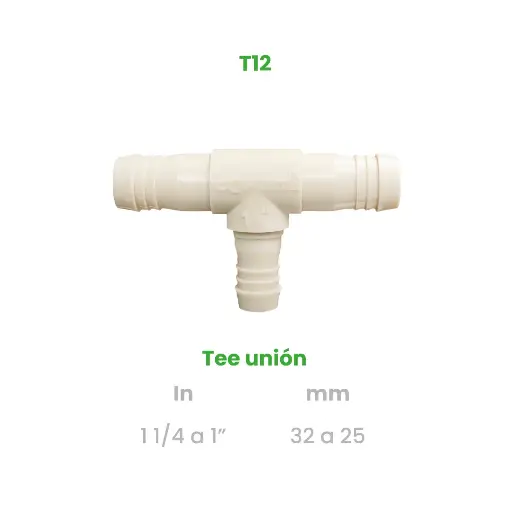 [T12] TEE UNION DE 1 1/4 A 1"