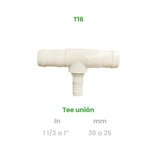 [T16] TEE UNION DE 1 1/2 A 1"