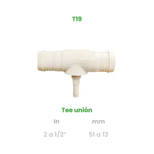 [T19] TEE UNION DE 2 A 1/2"