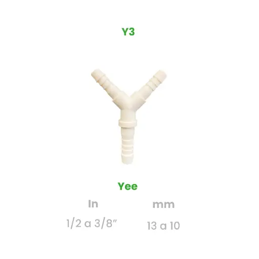 [Y3] YEE DE 1/2 A 3/8"