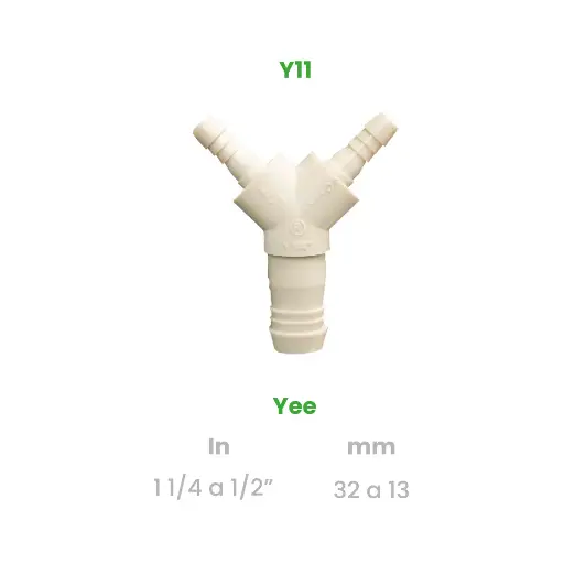 [Y11] YEE DE 1 1/4 A 1/2"