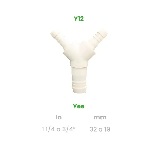 [Y12] YEE DE 1 1/4 A 3/4"